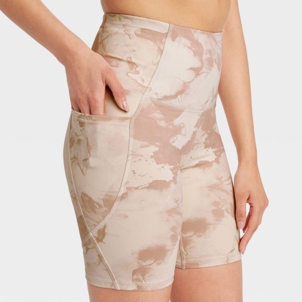 NWT All In Motion Ultra High Rise Biker Shorts Pink